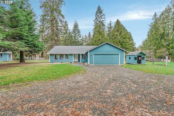 3.56 Acres of Land with Home for Sale in Timber, Oregon