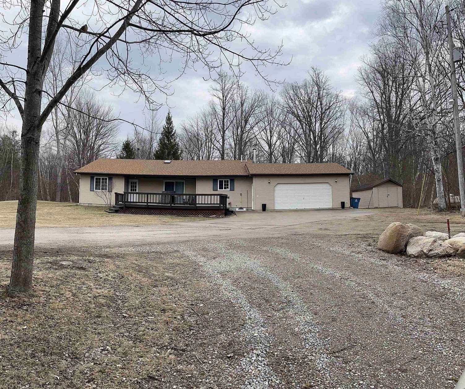 6.38 Acres of Land with Home for Sale in Beaverton, Michigan