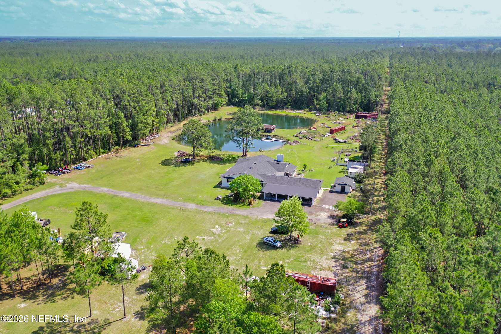 5 Acres of Land with Home for Sale in Hilliard, Florida