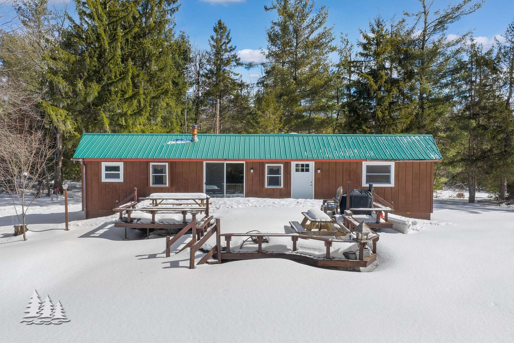 10 Acres of Recreational Land with Home for Sale in Lewiston, Michigan