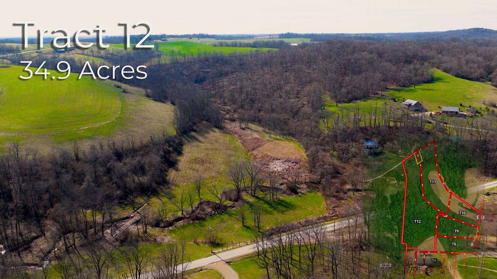 35 Acres of Recreational & Residential Land for Sale in Warsaw, Ohio