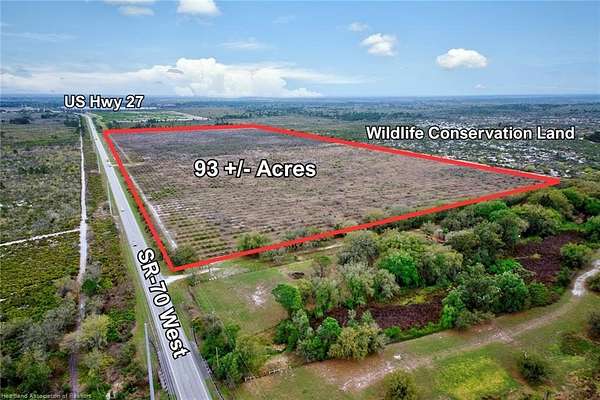 93.2 Acres of Recreational & Residential Land for Sale in Lake Placid, Florida