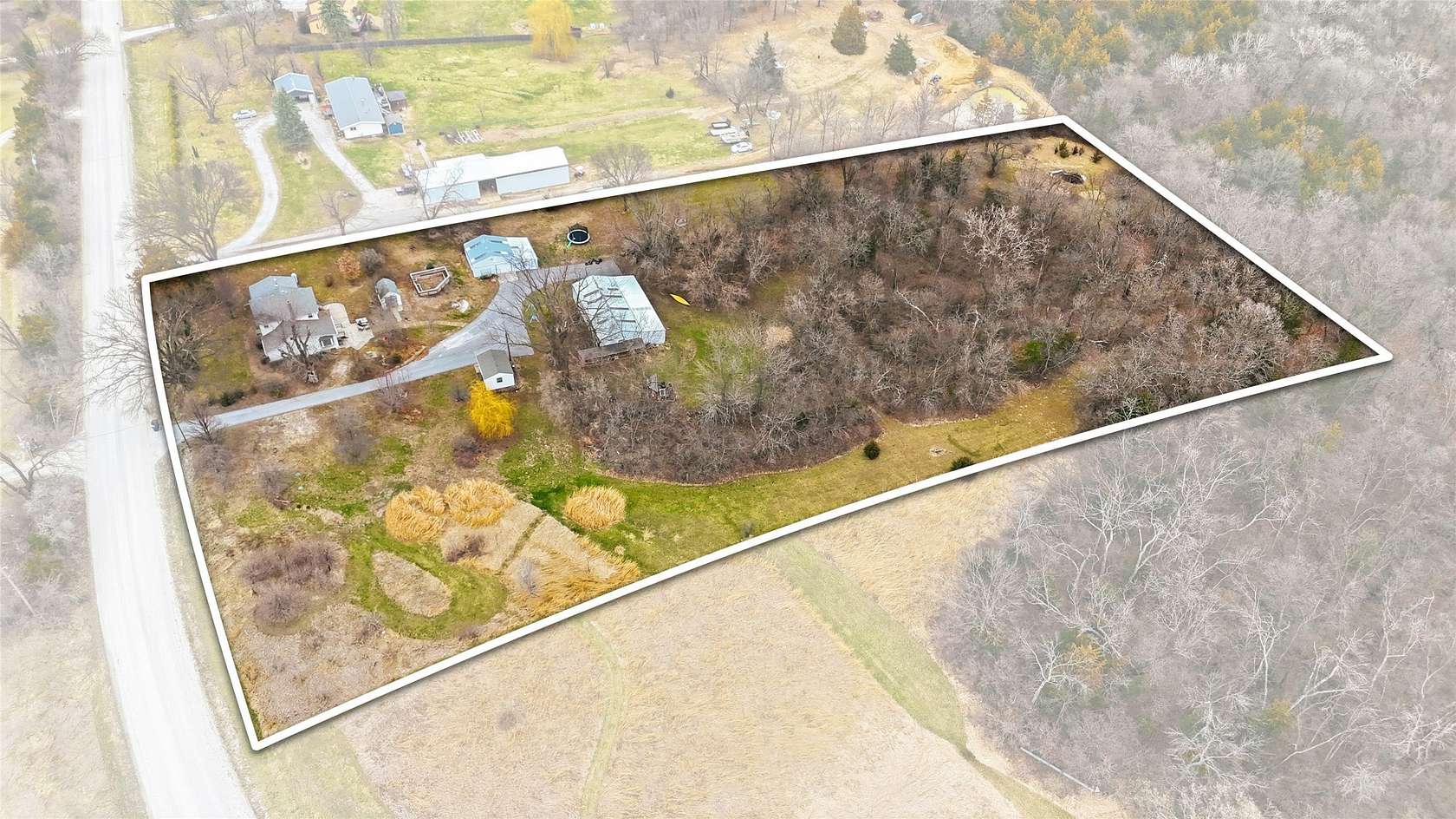 5.12 Acres of Land with Home for Sale in Norwalk, Iowa