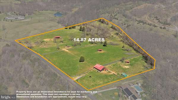 14.9 Acres of Land for Sale in Charles Town, West Virginia
