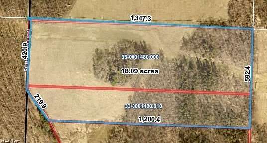 18 Acres of Land for Sale in Carrollton, Ohio
