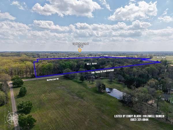 104 Acres of Land for Sale in Tupelo, Mississippi