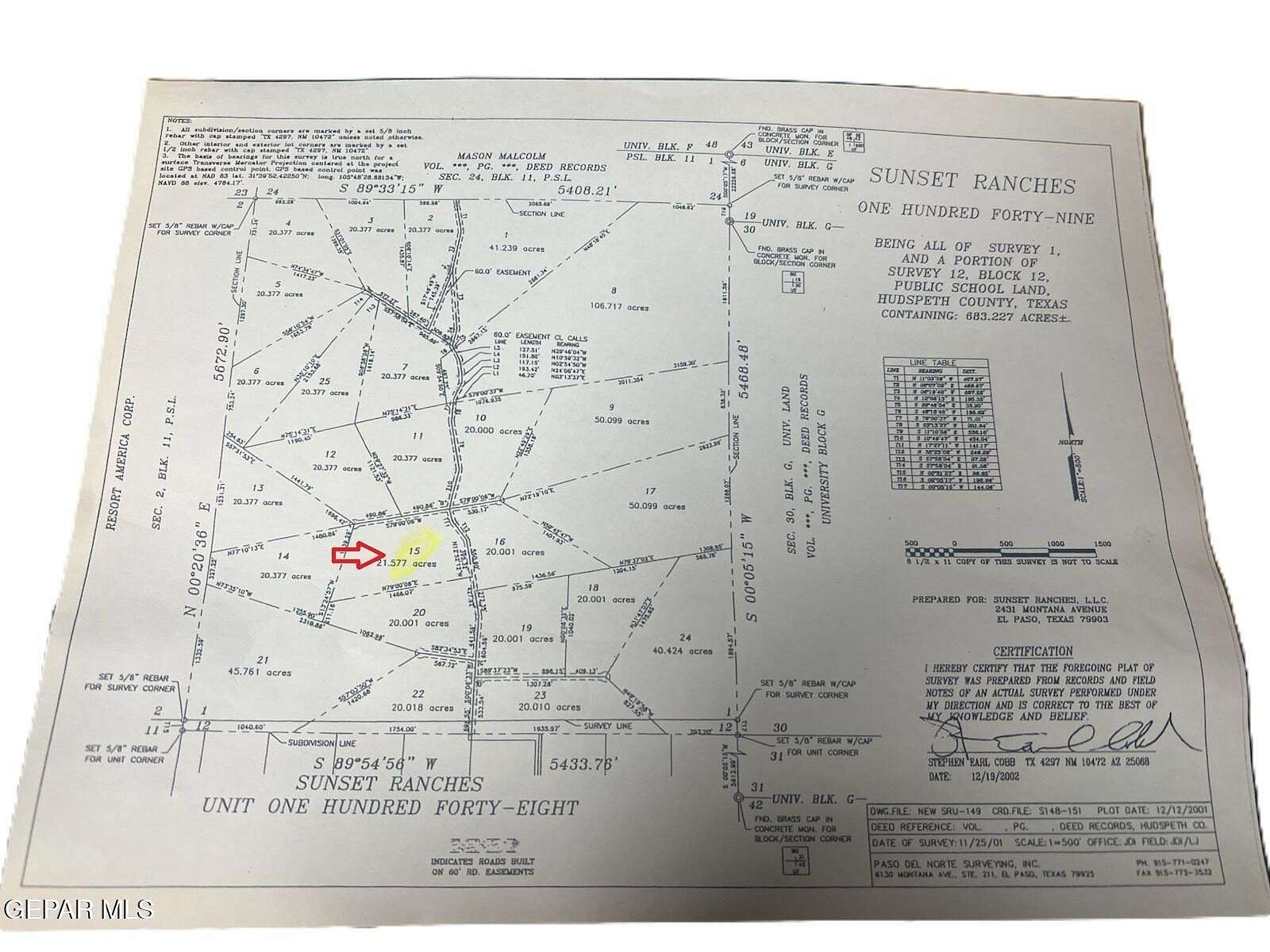 20 Acres of Land for Sale in Sierra Blanca, Texas