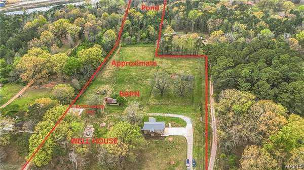 8.8 Acres of Land with Home for Sale in McCalla, Alabama