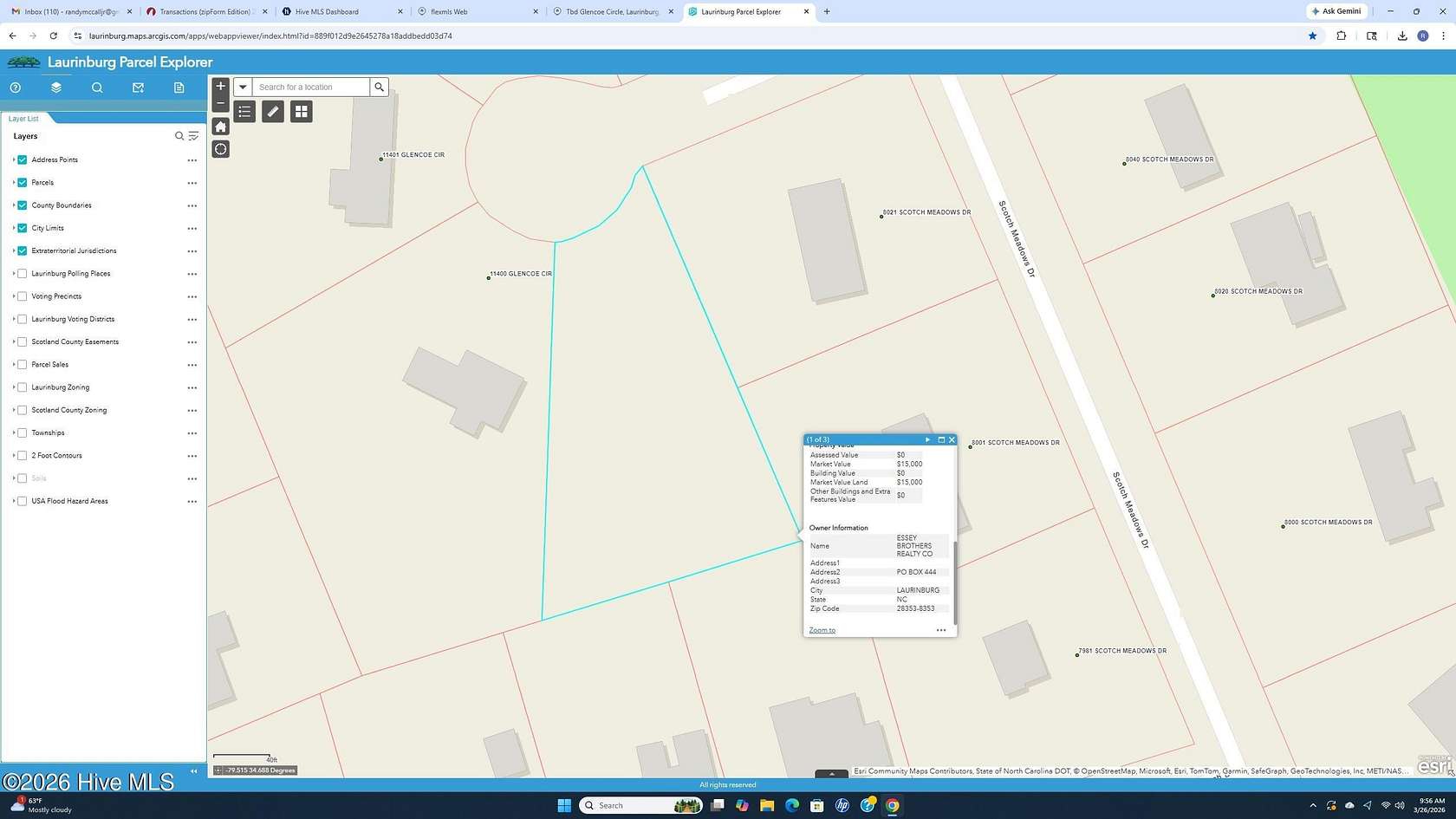 0.81 Acres of Residential Land for Sale in Laurinburg, North Carolina