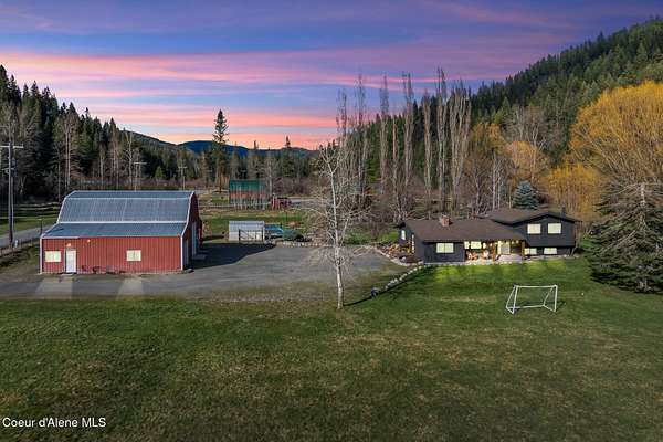 4.8 Acres of Land with Home for Sale in Coeur d'Alene, Idaho