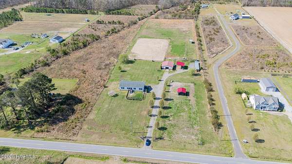 10.3 Acres of Land with Home for Sale in Shawboro, North Carolina