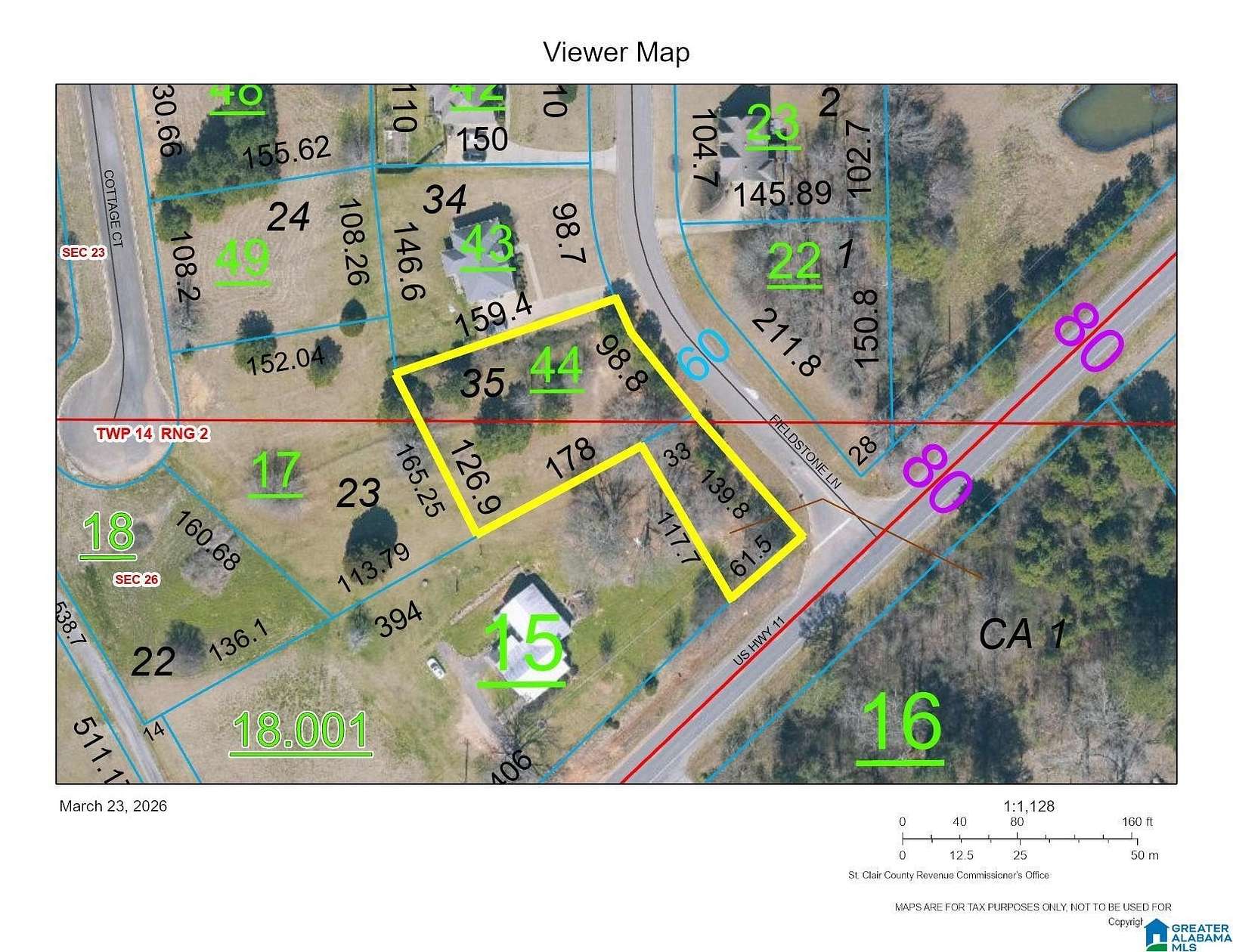 0.54 Acres of Residential Land for Sale in Springville, Alabama