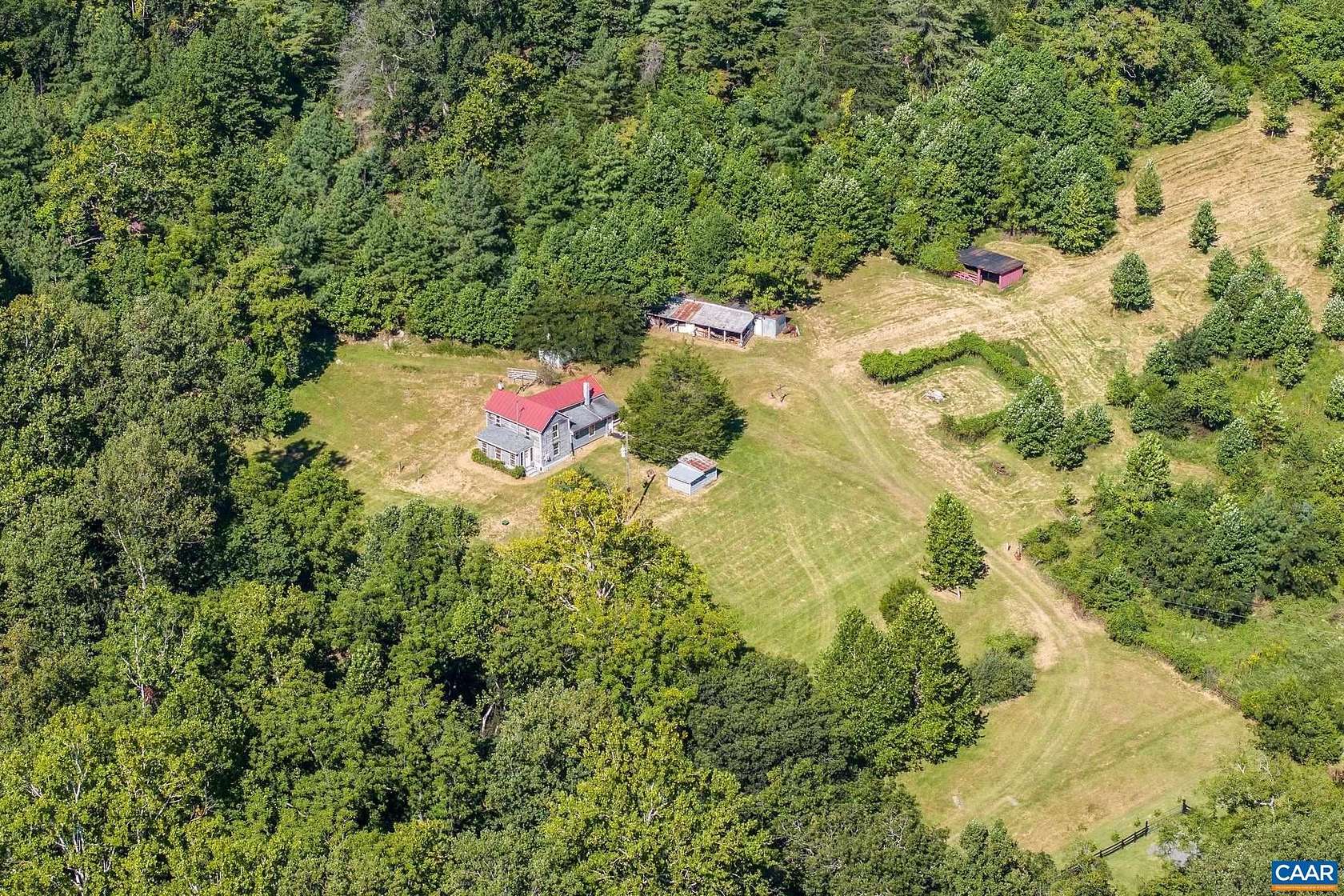13.4 Acres of Land with Home for Sale in Crozet, Virginia