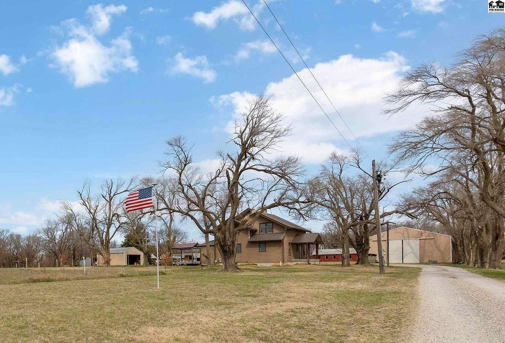 58.2 Acres of Recreational Land with Home for Sale in Moundridge, Kansas