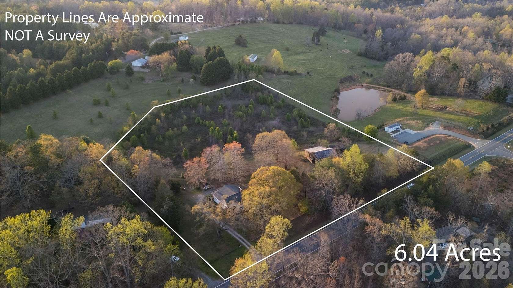 6 Acres of Land with Home for Sale in Union Mills, North Carolina