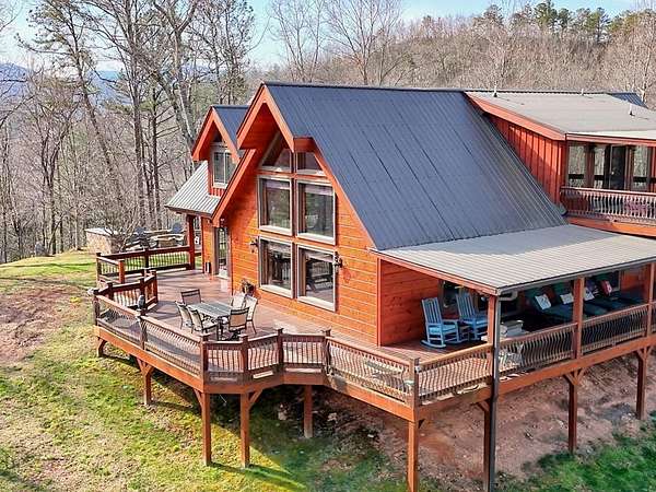 21.4 Acres of Recreational Land with Home for Sale in Hiawassee, Georgia