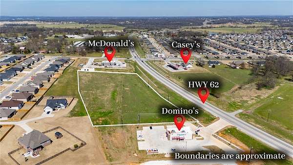 4 Acres of Commercial Land for Sale in Prairie Grove, Arkansas