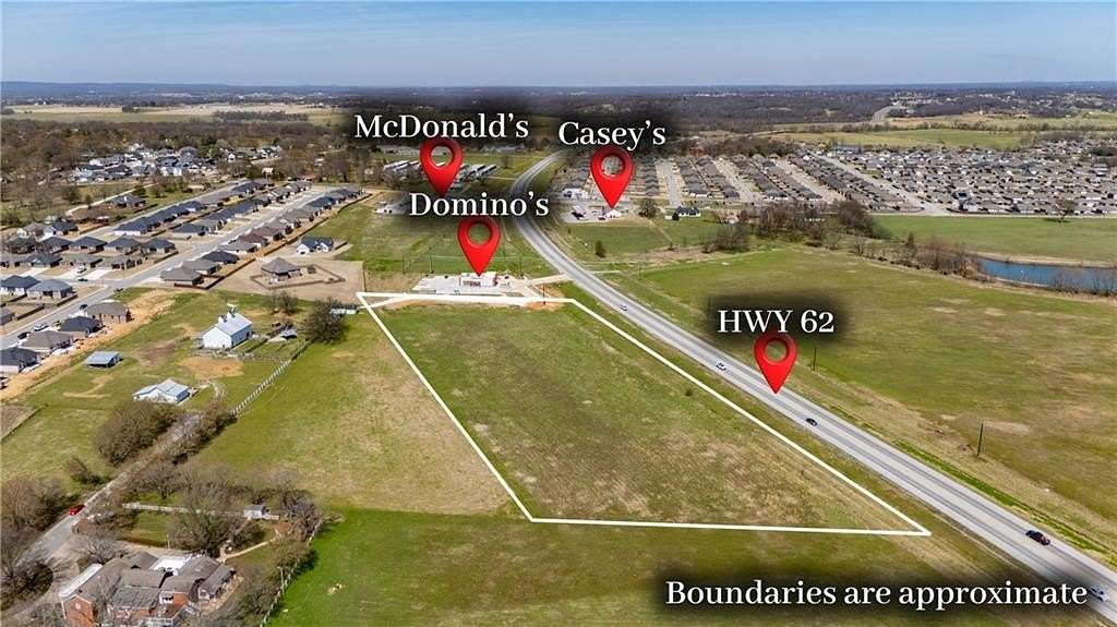 6 Acres of Commercial Land for Sale in Prairie Grove, Arkansas