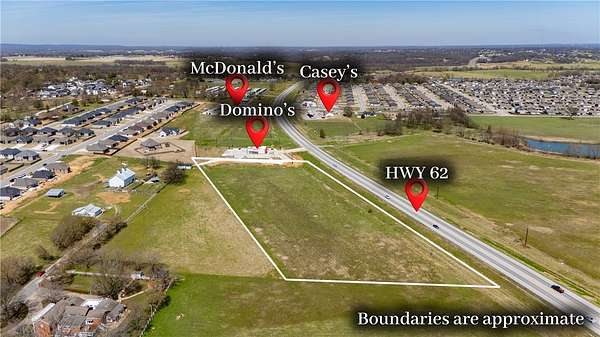 6 Acres of Commercial Land for Sale in Prairie Grove, Arkansas