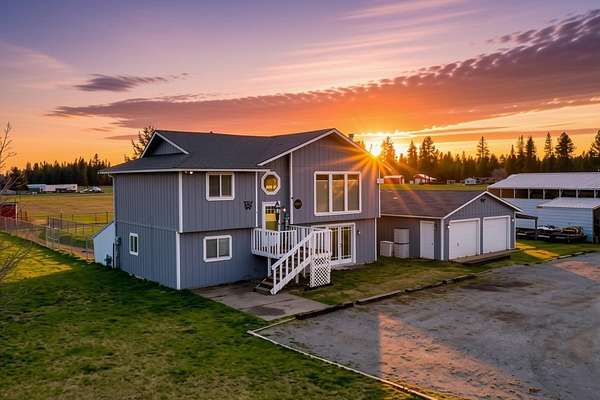 4.77 Acres of Land with Home for Sale in Chattaroy, Washington
