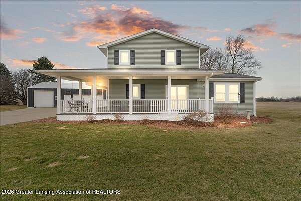 1.72 Acres of Land with Home for Sale in Ovid, Michigan