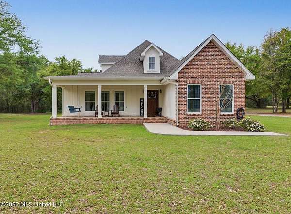 6.18 Acres of Land with Home for Sale in Lucedale, Mississippi