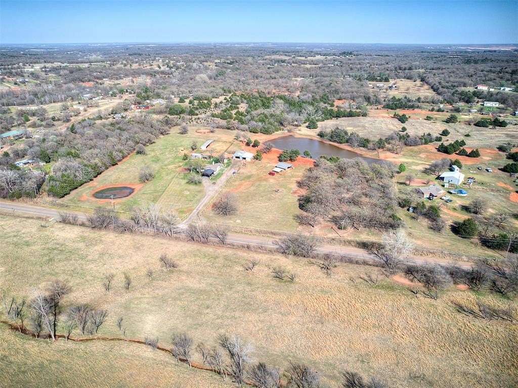 10 Acres of Land with Home for Sale in Luther, Oklahoma