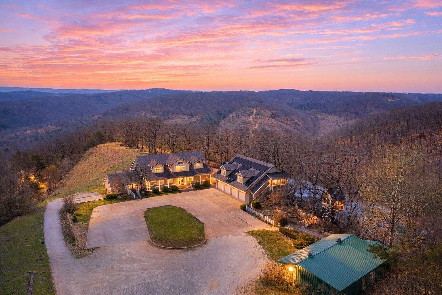 7 Acres of Land with Home for Sale in Reeds Spring, Missouri