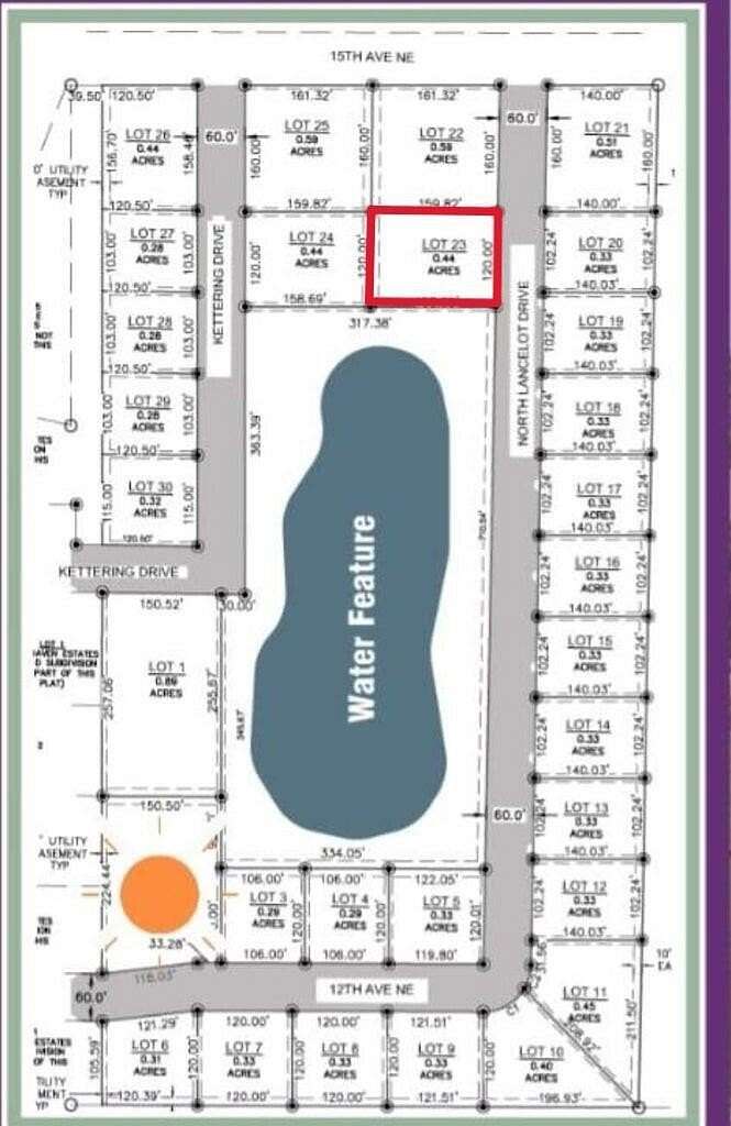 0.44 Acres of Land for Sale in Aberdeen, South Dakota