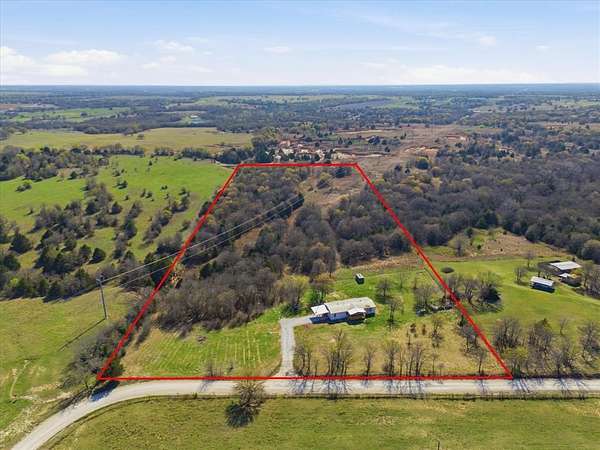 11.7 Acres of Recreational Land with Home for Sale in Montague, Texas