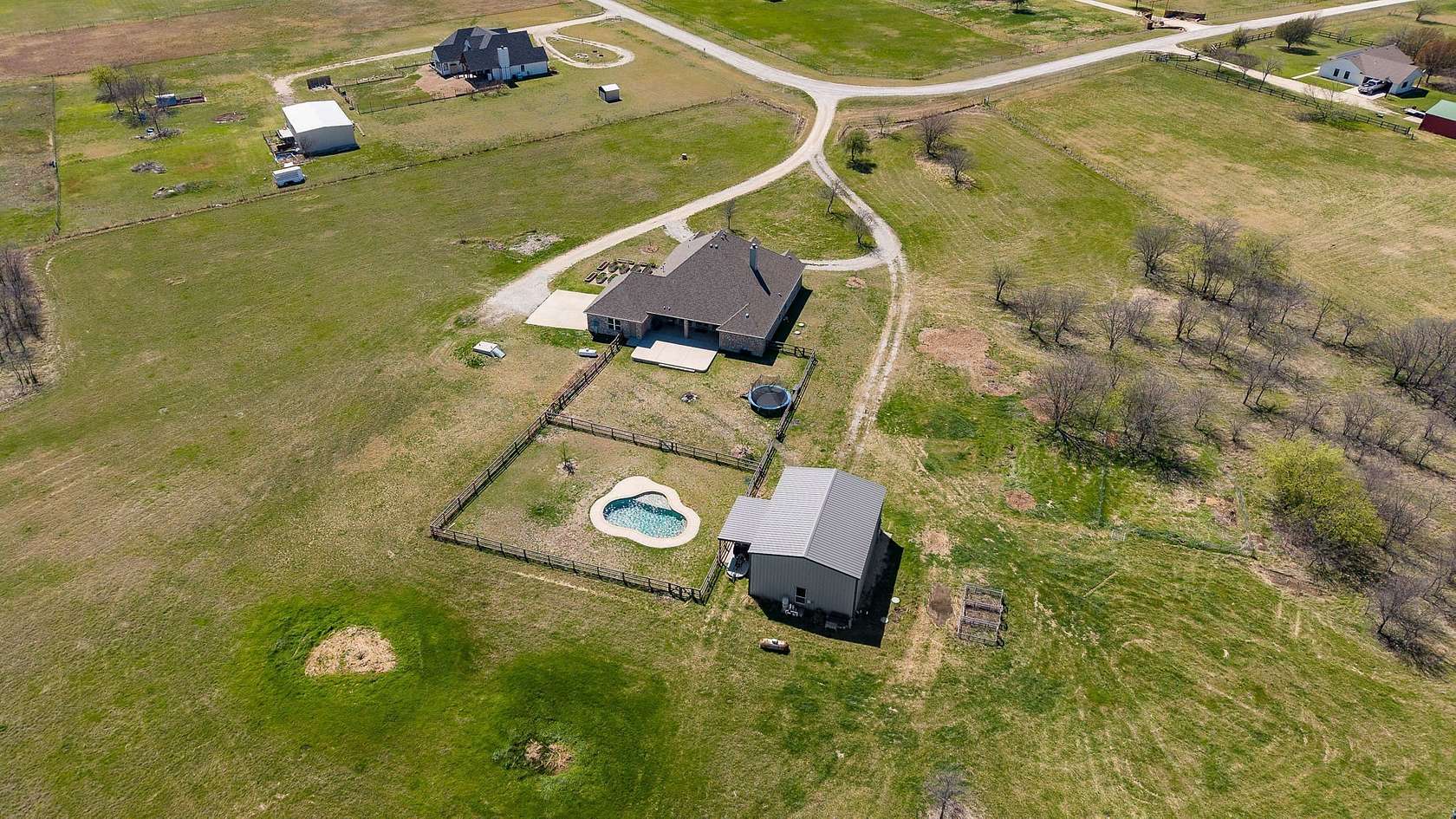 8.53 Acres of Land with Home for Sale in Justin, Texas