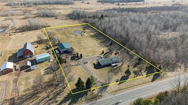4.48 Acres of Land with Home for Sale in Rock Creek, Minnesota