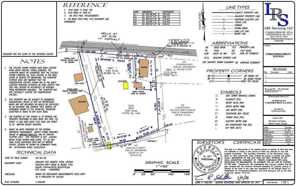 0.95 Acres of Residential Land for Sale in Cartersville, Georgia