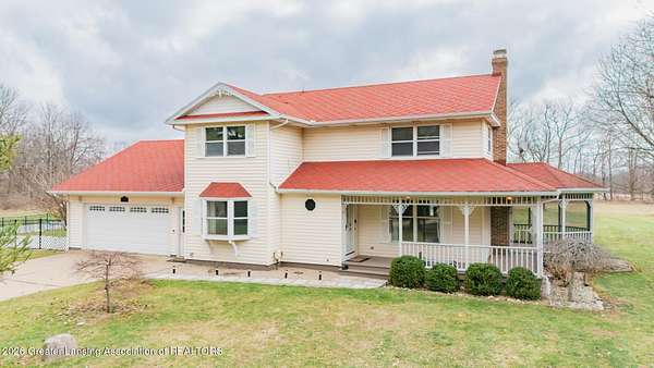 6.9 Acres of Land with Home for Sale in Charlotte, Michigan