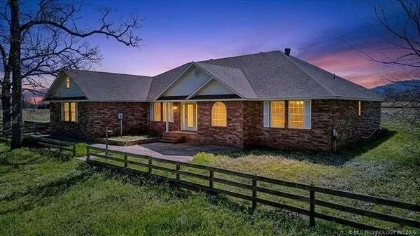 25 Acres of Agricultural Land with Home for Sale in Shady Point, Oklahoma