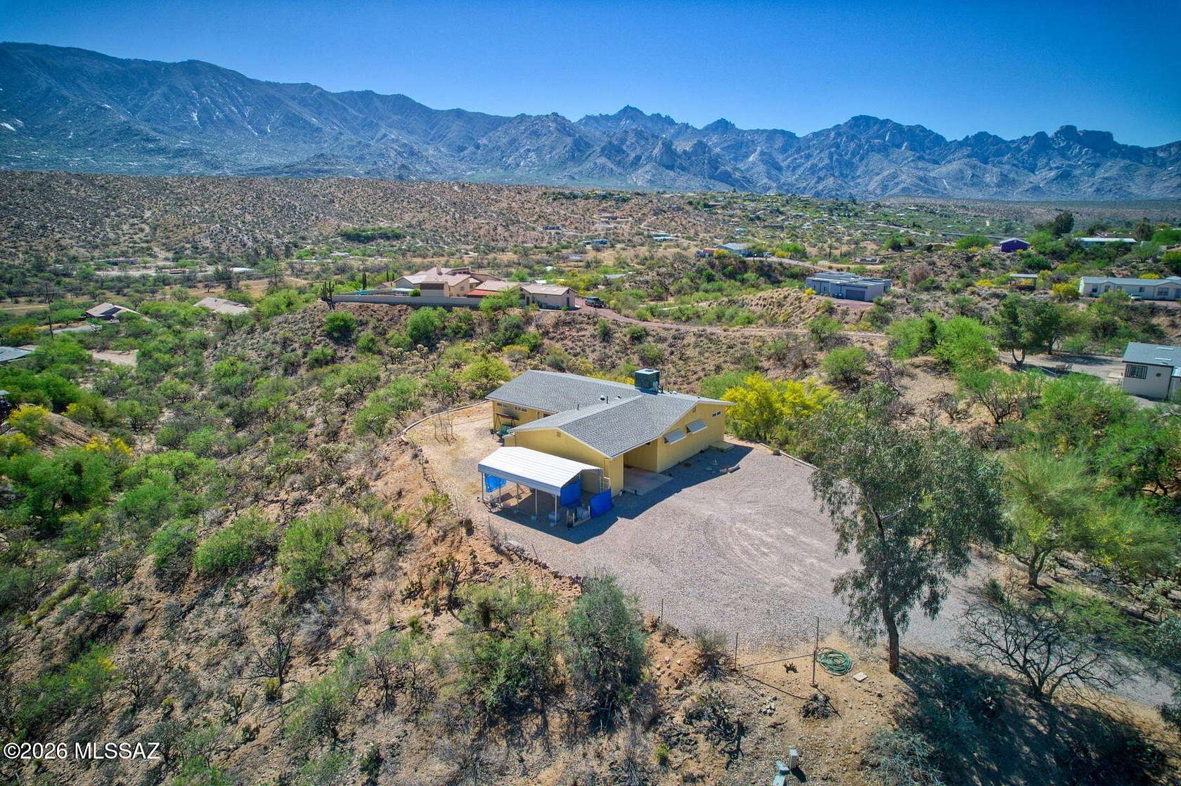 2.8 Acres of Land with Home for Sale in Tucson, Arizona