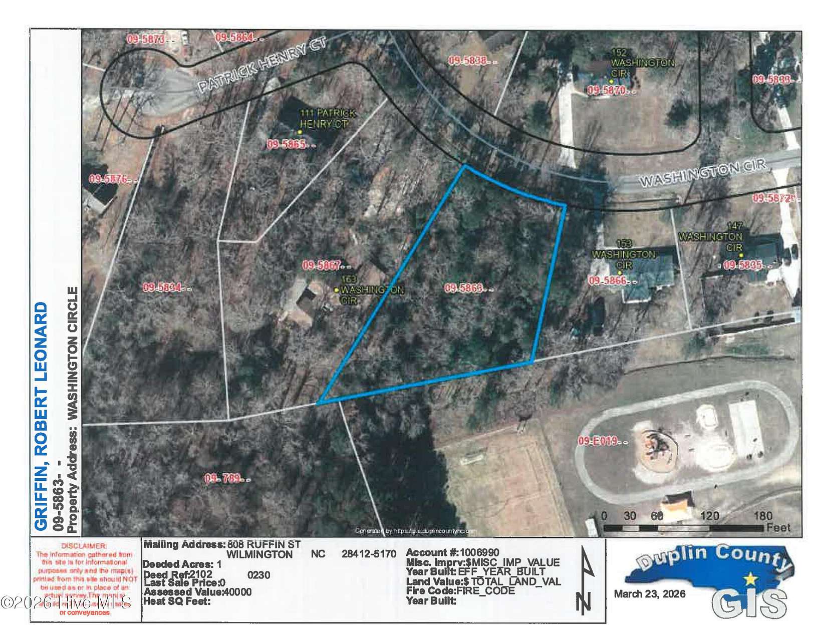 1 Acre of Residential Land for Sale in Wallace, North Carolina