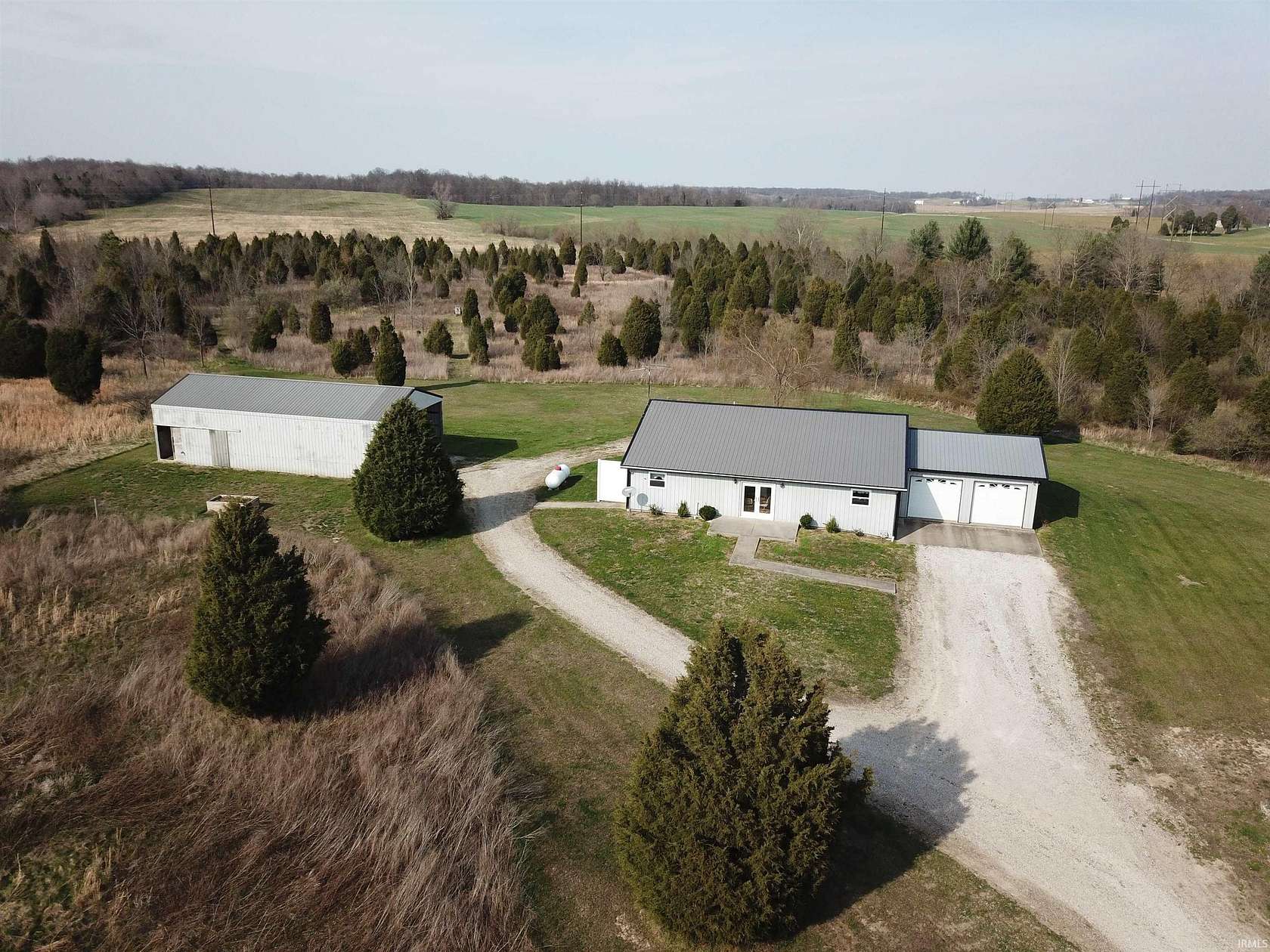 22.6 Acres of Land with Home for Sale in Holland, Indiana