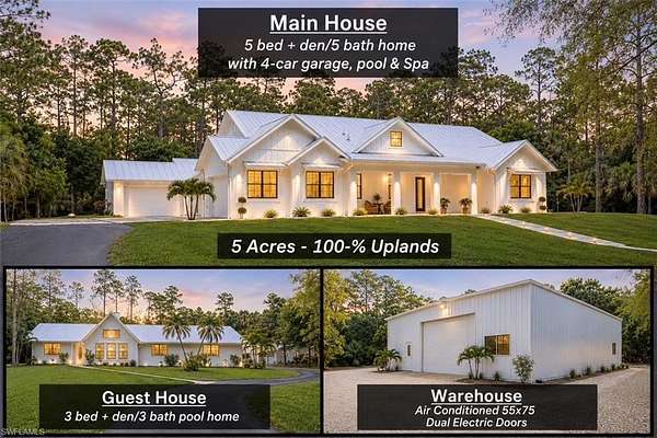 5 Acres of Land with Home for Sale in Naples, Florida