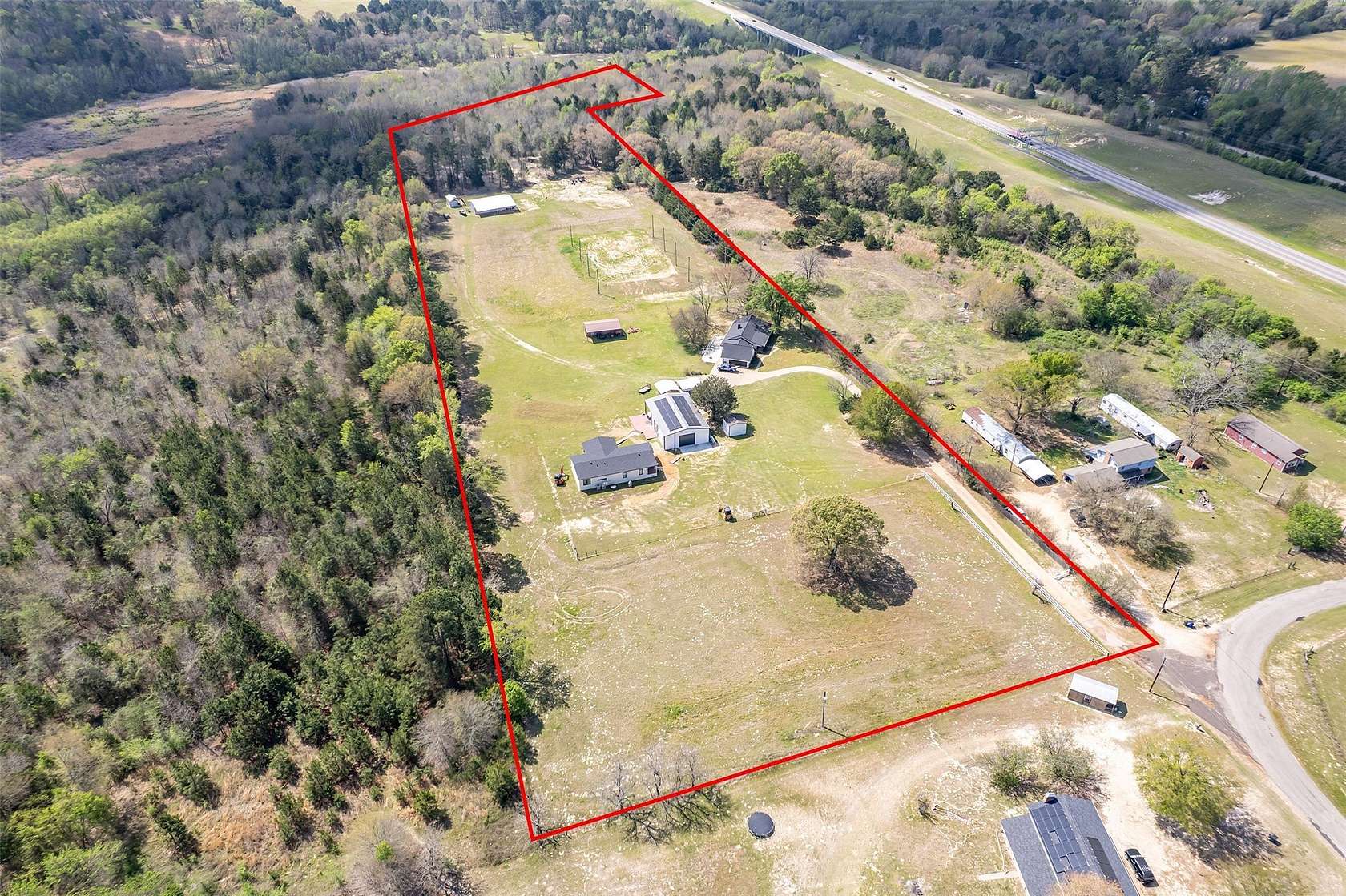 18.2 Acres of Land with Home for Sale in Tyler, Texas