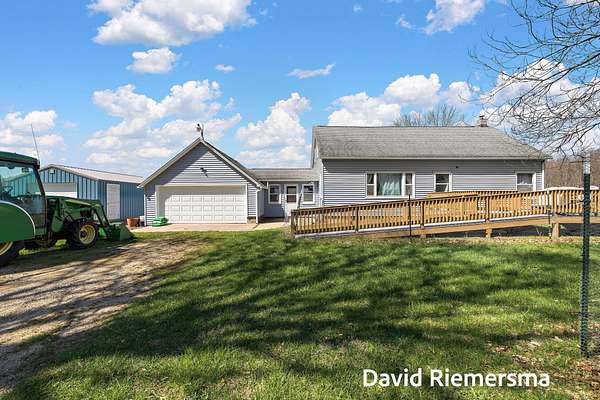 42 Acres of Agricultural Land with Home for Sale in Allegan, Michigan