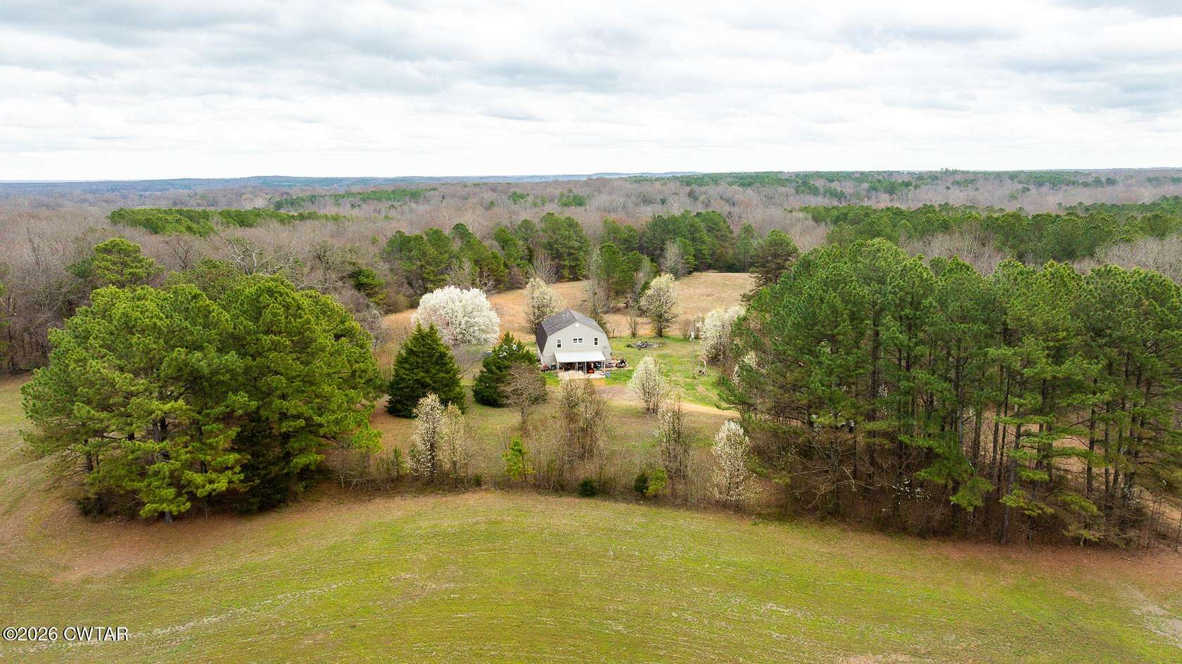 13.7 Acres of Land with Home for Sale in Palmersville, Tennessee