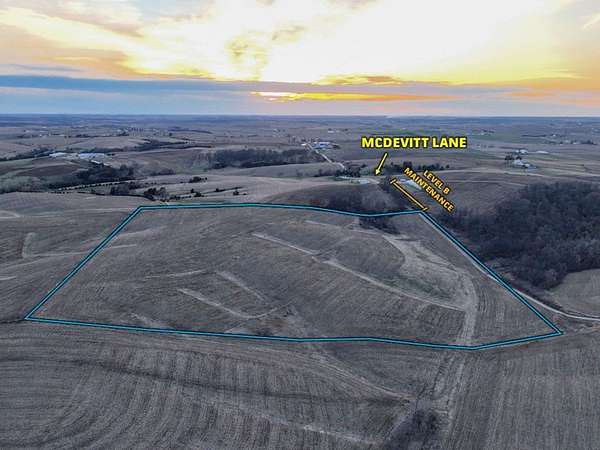 40 Acres of Recreational Land for Sale in Bernard, Iowa