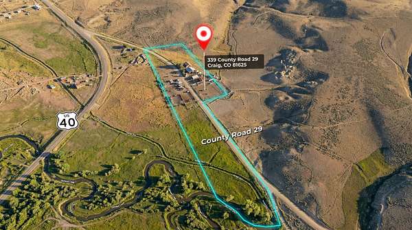 42 Acres of Land with Home for Sale in Craig, Colorado