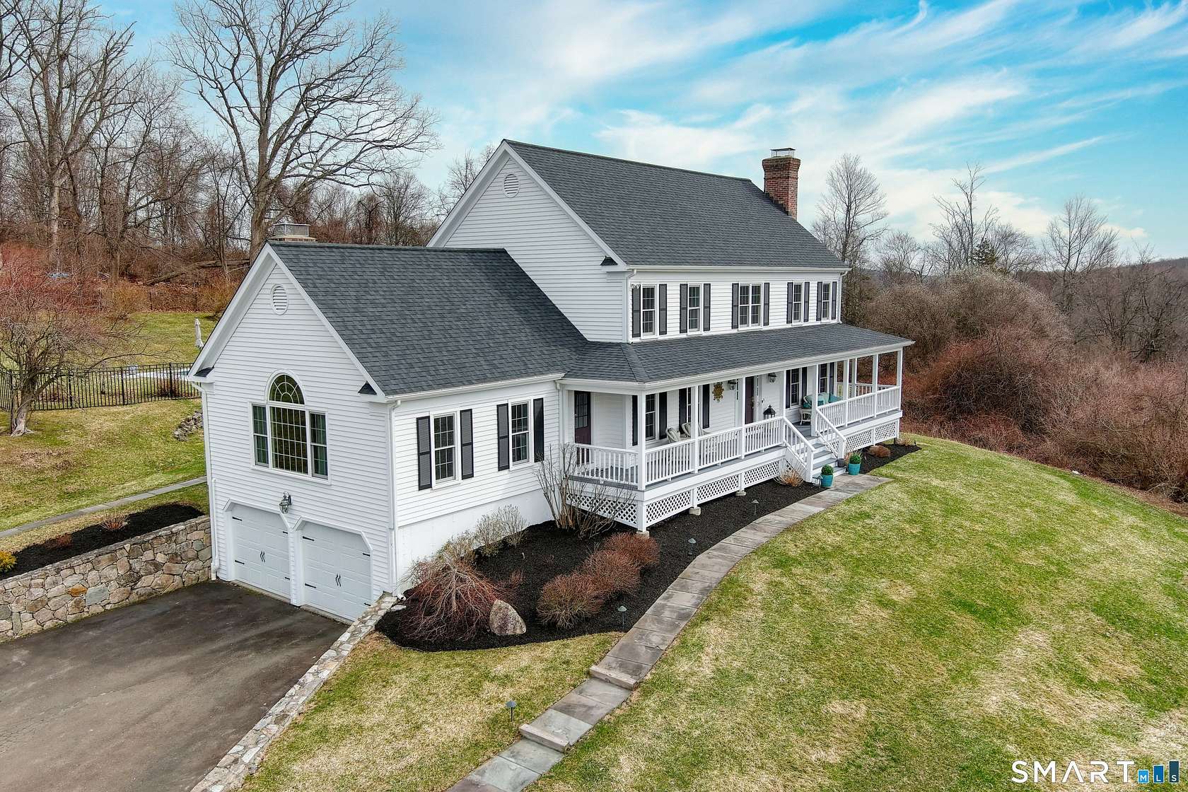 3 Acres of Land with Home for Sale in Ridgefield, Connecticut
