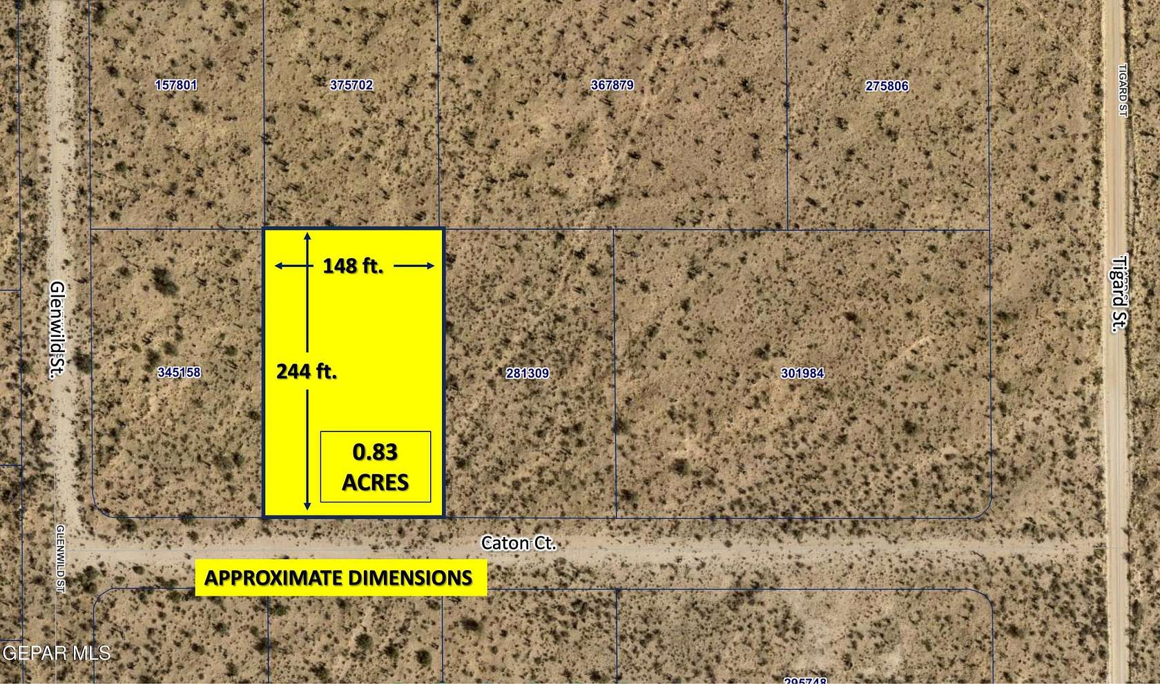 0.83 Acres of Land for Sale in El Paso, Texas