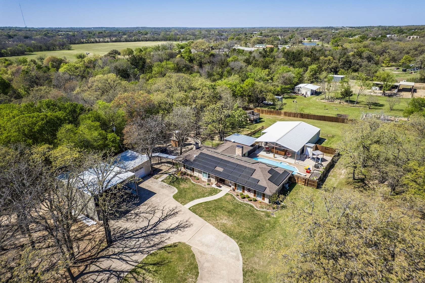 1.73 Acres of Land with Home for Sale in Weatherford, Texas