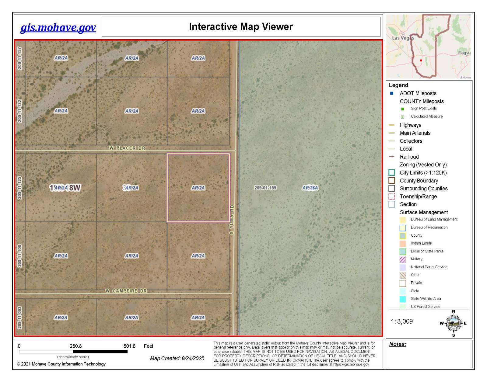 2 Acres of Land for Auction in Golden Valley, Arizona