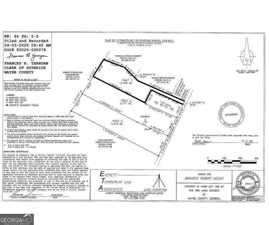2.5 Acres of Land for Sale in Jesup, Georgia