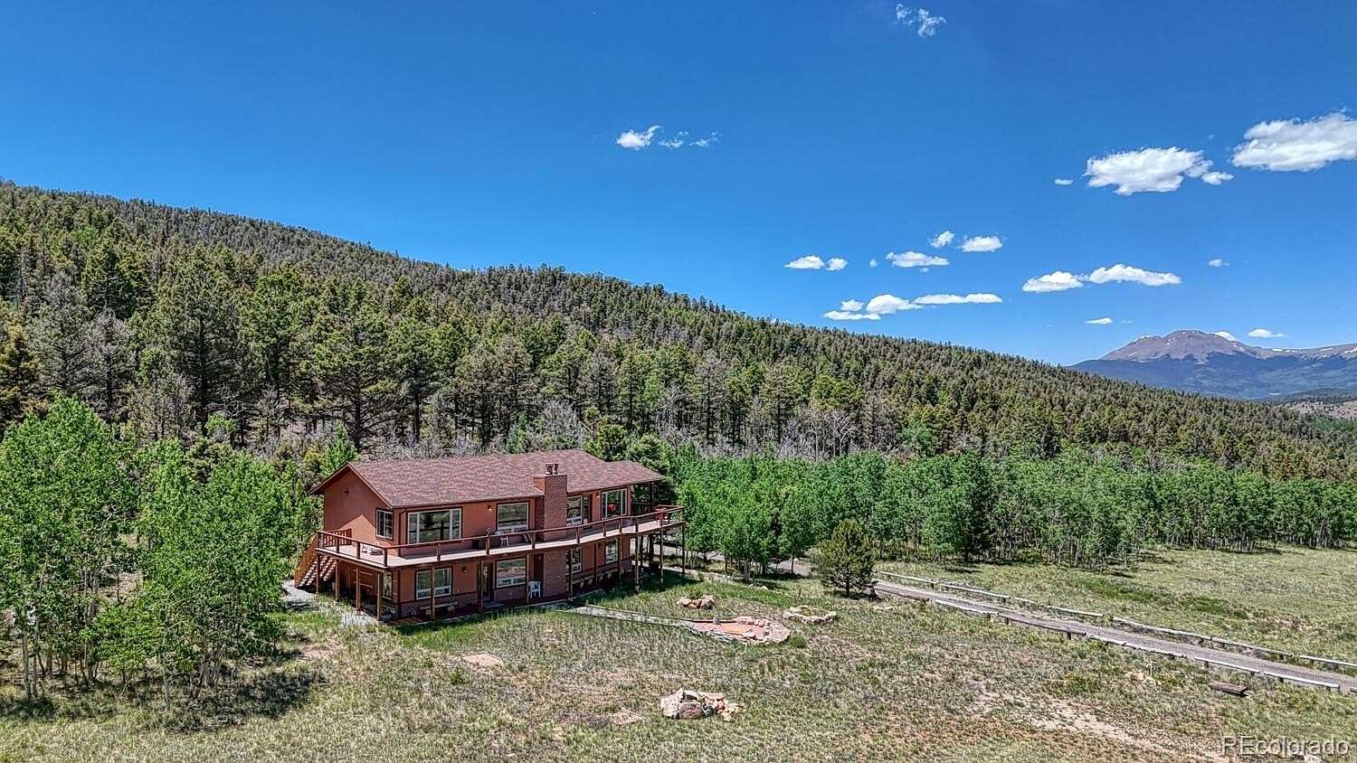 38 Acres of Recreational Land with Home for Sale in Hartsel, Colorado